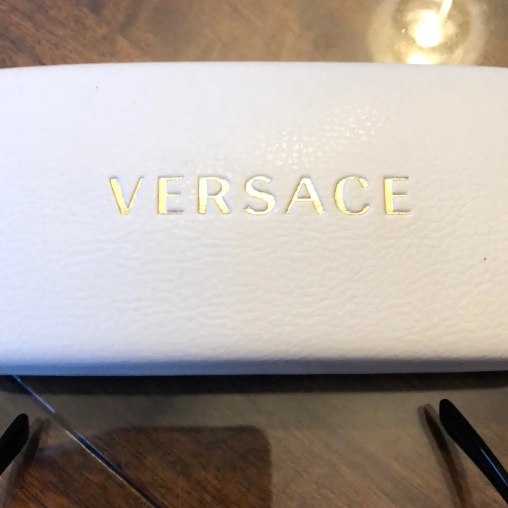 Versace Women's Red Tortoise Oval Sunglasses with Brown Lenses
